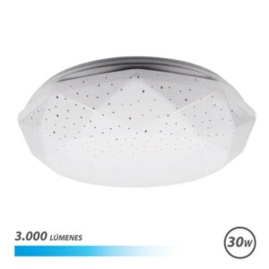 Lampada da Soffitto Serie Elbat Neptuno LED 30W 3000lm - 6500K Luce Fredda - Diametro 28cm