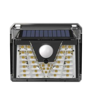 Lampada da parete a led solare Elbat - 150LM - Luce fredda 6500K - Sensore di movimento - Batteria 1200mAh