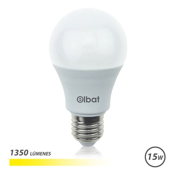 Lampadina LED Elbat A60 15W E27 1350lm - 3000K Luce Calda