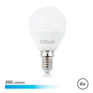 Lampadina LED Elbat G45 6W 500LM E14 Luce Fredda - Risparmio Energetico - Lunga Vita Utile - Basso Consumo - Colore Bianco