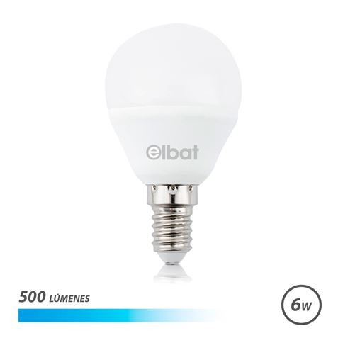 Lampadina LED Elbat G45 - 6W - 500Lm - E14 - Luce Bianca