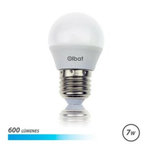 Lampadina LED Elbat G45 7W 600LM E27 Luce Fredda - Risparmio Energetico - Lunga Vita Utile - Basso Consumo - Colore Bianco