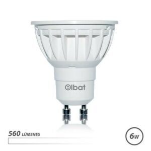 Lampadina LED Elbat GU10 6W 560LM Luce Bianca - Risparmio Energetico - Lunga Durata - Installazione Facile - Colore Bianco