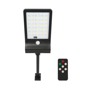 Lampione stradale a led solare Elbat - 350LM - Luce dimmerabile 3000K/4000K/6500K - Batteria 1800mAh - Sensore di movimento - Telecomando