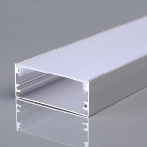 Led Strip Mounting Kit With Diffuser Aluminum 2000*50*20mm Silver Body