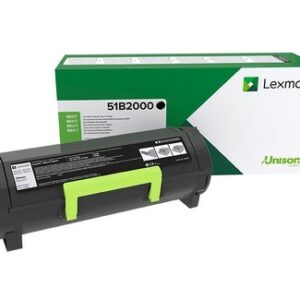 ORIGINALE Lexmark toner nero 51B2000 MS/MX317/417/517/617 2500 pagine