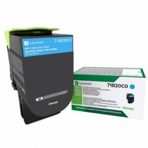 Lexmark 71B20C0 cartuccia toner 1 pz Originale Ciano