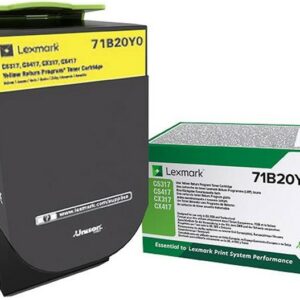 ORIGINALE Lexmark toner giallo 71B20Y0 CS/CX317/417/517 2300 pagine