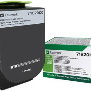 Lexmark 71B20K0 cartuccia toner 1 pz Originale Nero