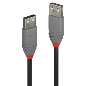 Lindy 0,2M Usb 2.0 Kabel Am / Af, Anthra