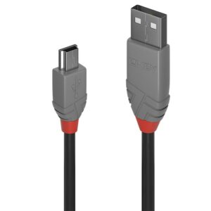 Lindy Cavo 1M Usb 2.0 Kabel A/Mini-B, Anthra