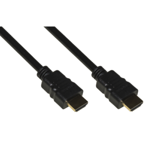 Link Cavo Hdmi 4Kx2K 30Hz 3D+Ethernet Contatti Dorati Mt 15 Colore Nero