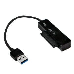 LogiLink AU0012A adattatore per inversione del genere dei cavi SATA USB 3.0 Nero