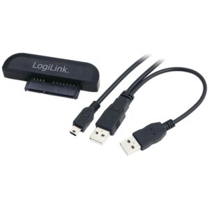 LogiLink USB 2.0/SATA Nero