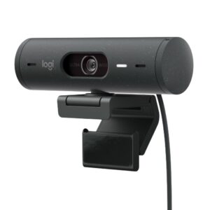 Webcam Logitech Brio 500 Black Full Hd 1080P Showmode 4X 90Gradi