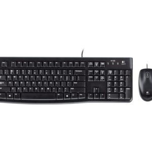 Tastiera Mk120 Log + Mouse Nera Usb Retail