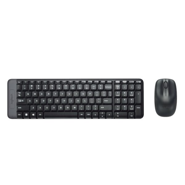 Logitech Bundle Wireless Mouse + Tastiera Mk220, Design Tastiera: Compatto