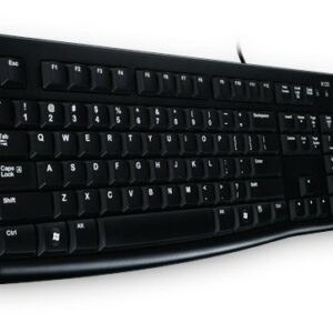 Logitech K120 Corded Keyboard - Full-size (100%) - Cablato - USB - QWERTZ - Nero