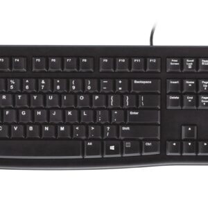 Logitech K120 Corded Keyboard tastiera USB QWERTY Spagnolo Nero