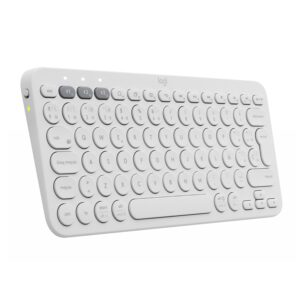 Logitech K380 Multi-Device tastiera Bluetooth QWERTZ Spagnolo Bianco