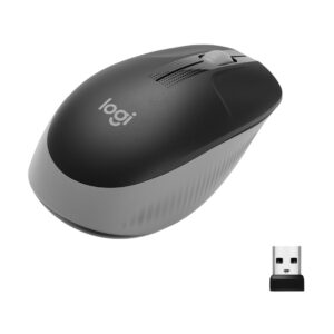 Logitech Mouse Wireless M190 Full-Size, Ottico, Usb, Grigio