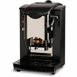 MACCHINA DA CAFFE' FABER SLOT INOX TELAIO NERO PLASTICHE BIANCO PRESSACIALDA IN OTTONE SINERBBASOTT