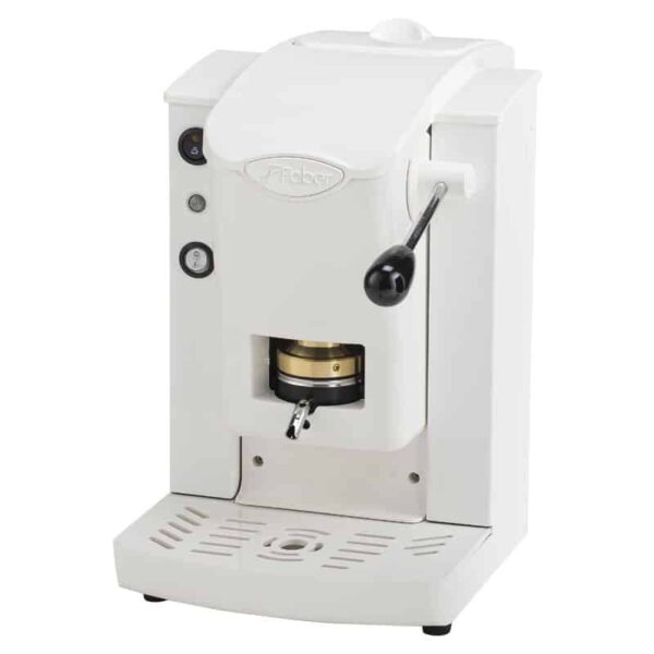 MACCHINA DA CAFFE' FABER SLOT PLAST BASIC TELAIO BIANCO PLASTICHE BIANCO PRESSACIALDA IN OTTONE SPBIABBASOTT