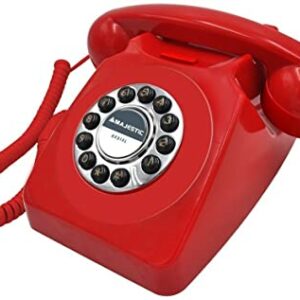 MAJESTIC TELEFONO FISSO VINTAGE MAX 253 RED