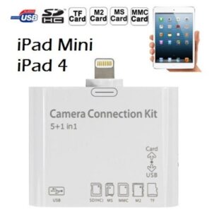 MEDIAKING CARD READER 5 IN 1 LETTORE CARD E USB 2.0 PER IPAD 4 - MINI MKCAB070-C