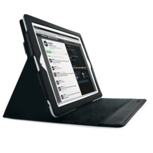 MEDIAKING CUSTODIA IN TESSUTO PER IPAD 2/3 NERA CON BASE D'APPOGGIO MKCU01