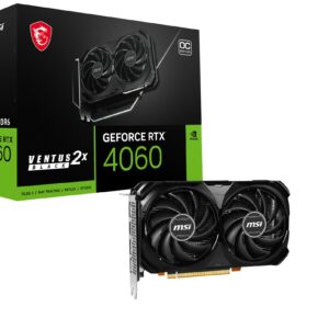 MSI GEFORCE RTX 4060 VENTUS 2X BLACK 8G OC scheda video NVIDIA 8 GB GDDR6