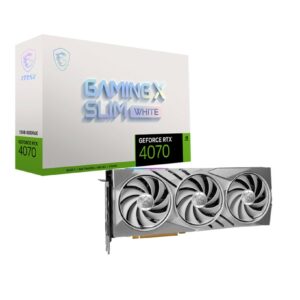 MSI GeForce RTX 4070 GAMING X SLIM WHITE 12G NVIDIA 12 GB GDDR6X