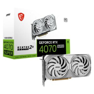 MSI GeForce RTX 4070 SUPER 12G VENTUS 2X WHITE OC NVIDIA 12 GB GDDR6X