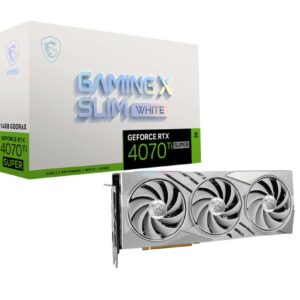 MSI GeForce RTX 4070 Ti SUPER 16G GAMING X SLIM WHITE NVIDIA 16 GB GDDR6X