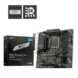 MSI MB PRO B760M-A WIFI Intel B760 LGA 1700 micro ATX