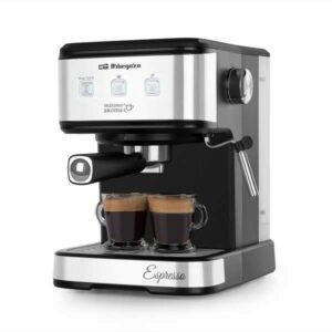 Macchina per Caffè Espresso Intense Orbegozo EX 5210 - Pressione 20 Bar - Potenza 1100 W - Pannello Touch - Serbatoio 1,5 L - Valvola di Sicurezza - Vaporizzatore in Acciaio Inox - Accessori Inclusi