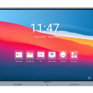 Machpower Display Touch Interattivo 65 16:9 4K Uhd, 20 Tocchi, 4Gb / 32 Gb, Vga/Hdmi, Lan/Wifi, Usb-C, Staffa Inclusa,  Android 11  Educational