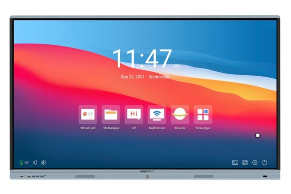 Machpower Display Touch Interattivo 65 16:9 4K Uhd, 20 Tocchi, 4Gb / 32 Gb, Vga/Hdmi, Lan/Wifi, Usb-C, Staffa Inclusa,  Android 11  Educational