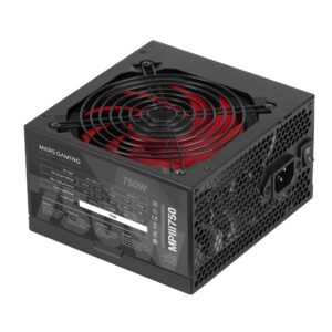 Mars Gaming MPIII750 alimentatore per computer 750 W 20+4 pin ATX ATX Nero, Rosso