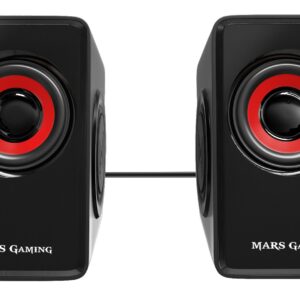 Mars Gaming MS1 altoparlante Nero, Rosso Cablato 10 W