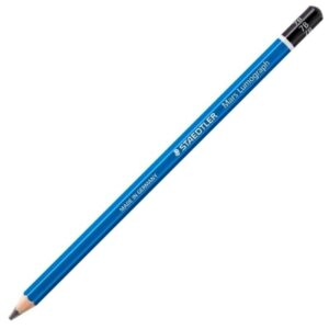 Matita di grafite esagonale Staedtler Mars Lumograph 100 - Mina 7B ultra resistente da 3,6 mm - Legno proveniente da foreste sostenibili