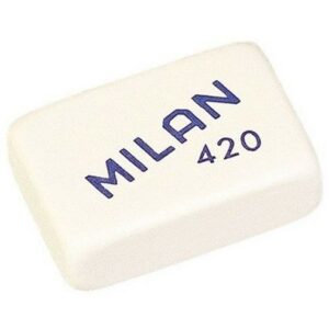 Milan 420 Gomma Rettangolare - Gomma Sintetica Liscia - Colori Assortiti