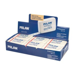 Milan Professional Soft 412 gomma per cancellare Blu, Bianco 12 pz