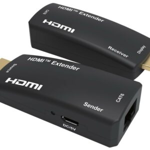 Mini Estensore Hdmi Full Hd Tramite Cavo Di Rete Categoria 6 Fino A 50 Metri