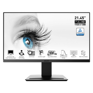 Mon 21,5 Va Hdmi Vga Led 16:9 Vesa Msi Pro Mp223 Black Vesa Fhd