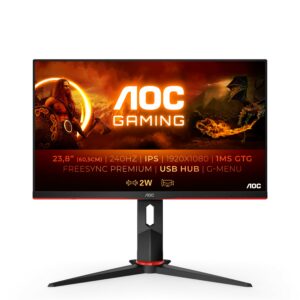 Mon 23.8 Tn 0,5 Dp Gaming 240Hz Mm Aoc 24G2Zu Reg Altezza Pivot Hdmi