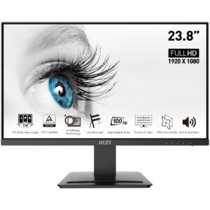 Mon 23,8Ips Hdmi Dp Black Mm 100Hz Msi Pro Mp243X 1Ms Fhd 16:9 Energy