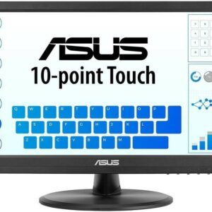 Monitor touch Asus VT168HR 15,6 LED WXGA 60Hz - Capacità tocco 10 punti - Risposta 5ms - 16:9 - USB, HDMI, VGA - VESA 75x75mm