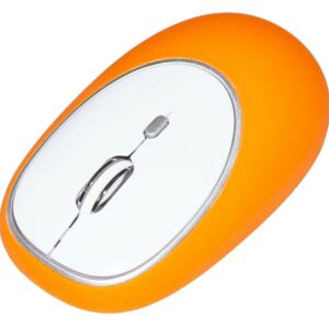 Mouse Gommato Wireless Colore Arancione