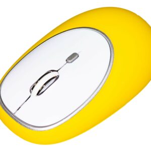 Mouse Gommato Wireless Colore Giallo